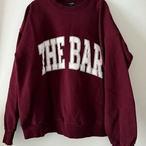 The Bar Maroon Sweatshirt